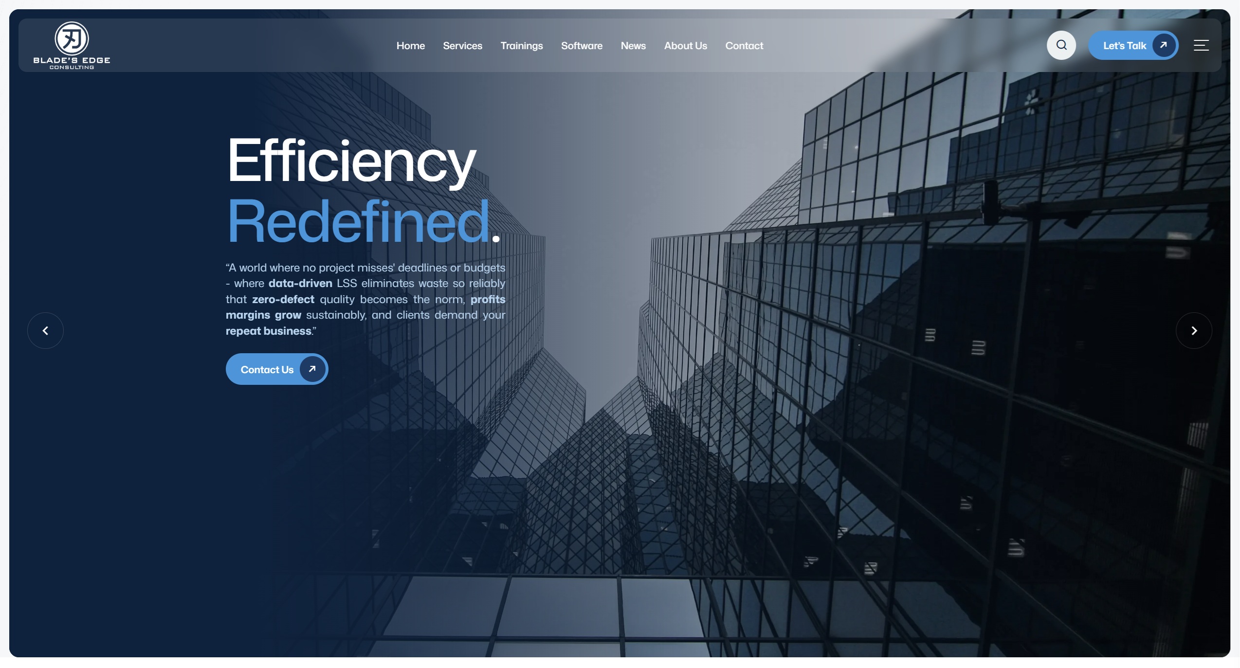 Još jedan međunarodni projekat - nova web stranica za Blade’s Edge Consulting!